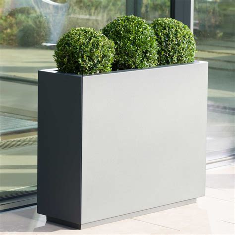 metal rectangle flower box|rectangular flower pots for outdoors.